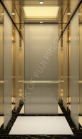 Gold Beautiful Le Chalet Gearless Elevator